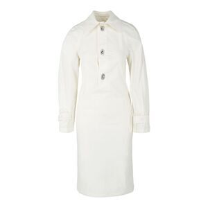 Bottega Veneta Collared Shirt Dress White Womens